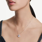 Swarovski Ezüst színű nyaklánc kék hattyú medállal 5723389