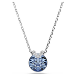 Swarovski Bella ezüst színű nyaklánc kék kristállyal 5734232