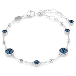 Swarovski Imber ezüst színű karkötő kék kristállyal 5730679