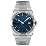 Tissot PRX Powermatic sötétkék számlapos automata férfi óra T1374071104100