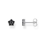 Thomas Sabo Fekete virág ezüst fülbevaló H2297-643-11
