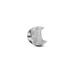 Pandora ékszer Texturált hold ezüst mini charm 794054C00