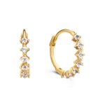 Jackie Gold Jackie Radiance 14K arany fülbevaló fehér topázzal JKE24.440
