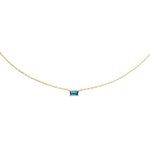 Jackie Gold 14K arany nyaklánc kék topázzal JKN21.158