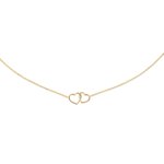 Jackie Gold Dupla szív 14K arany nyaklánc JKN23.049