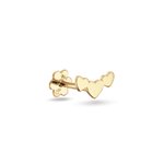 Jackie Gold Három szív 14K arany piercing JKP25.538