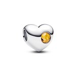Pandora ékszer Gravírozható szív November ezüst charm 794161C11