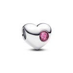 Pandora ékszer Gravírozható szív Október ezüst charm 794161C10