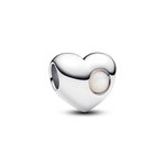 Pandora ékszer Gravírozható szív Június ezüst charm 794161C06