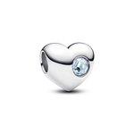 Pandora ékszer Gravírozható szív Március ezüst charm 794161C03