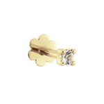 Jackie Gold Négyzet fehér topáz 14K arany piercing JKP24.425