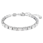 Swarovski Mátrix ezüst színű tenisz karkötő áttetsző baguette kristályokkal 5707200