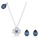 Swarovski Symbolica ezüst színű ékszer szett kék kristállyal 5734546