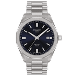 Tissot  PRC 100 Solar kék számlapos fémszíjas férfi karóra T1514221104100