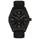 Tissot PRC 100 Solar fekete számlapos bőrszíjas férfi karóra T1514223605100