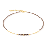 Coeur de Lion Csillámló gyöngyök arany-barna nyaklánc 4312/10-1100