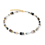 Coeur de Lion GeoCUBE precious Motion gold nyaklánc 3017/10-1211