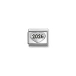 Nomination 2026 szívben ezüst charm 330101/97
