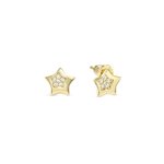 Nomination Petite Sparkle csillag aranyozott ezüst fülbevaló 242304/009