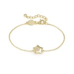 Nomination Petite Sparkle csillag aranyozott ezüst karkötő 242300/009