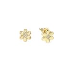 Nomination Petite Sparkle virág aranyozott ezüst fülbevaló 242304/012