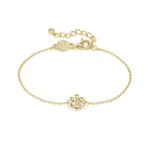 Nomination  Petite Sparkle virág aranyozott ezüst karkötő 242300/012