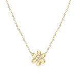 Nomination Petite Sparkle virág aranyozott ezüst nyaklánc 242303/012