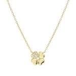Nomination Petite Sparkle lóhere aranyozott ezüst nyaklánc 242303/003