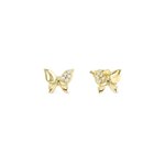 Nomination Petite Sparkle pillangó aranyozott ezüst fülbevaló 242304/042