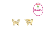 Nomination Petite Sparkle pillangó aranyozott ezüst fülbevaló 242304/042