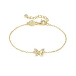 Nomination Petite Sparkle pillangó aranyozott ezüst karkötő 242300/042