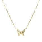 Nomination Petite Sparkle pillangó aranyozott ezüst nyaklánc 242303/042