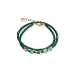 Coeur de Lion Joyful colours update arany-zöld karkötő 4464/30-0500