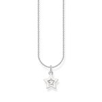 Thomas Sabo Ezüst nyaklánc fehér tűzzománcos csillaggal SCKE150349