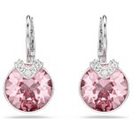 Swarovski Bella V csepp alakú fülbevaló rózsaszín kristállyal 5734235