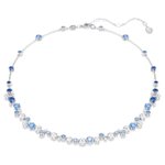 Swarovski Constella ezüst színű nyaklánc kék kristályokkal 5732255