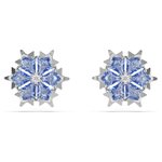 Swarovski Magic ezüst színű hópehely fülbevaló kék kristállyal 5734242