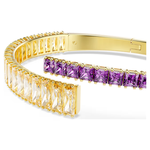Swarovski Matrix arany színű lila sárga kristályos karperec 5731049