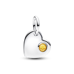 Pandora ékszer Gravírozható szív November függő ezüst charm 794295C11