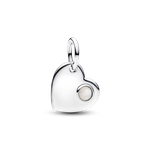 Pandora Gravírozható szív Június függő ezüst charm 794295C06