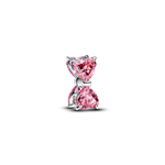 Pandora ékszer Rózsaszín masni ezüst charm 794253C01