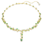 Swarovski Constella arany színű Y nyaklánc zöld kristállyal 5722474