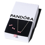 Pandora ékszer Rózsaszín masnis ezüst ékszer szett PSZ103 Pandora ékszer Rózsaszín masnis ezüst ékszer szett PSZ103