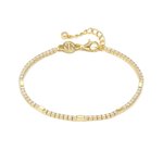 Nomination Petite sparkle aranyozott ezüst tenisz karkötő 242301/012