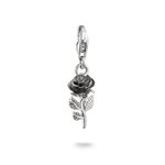 Thomas Sabo Wednesday fekete rózsa ezüst charm 2232-664-11