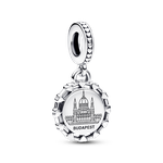 Pandora ékszer Magyar Parlament gravírozható ezüst charm 793928C00_E005