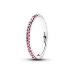 Pandora Szikrázó rózsaszín köves ezüst gyűrű 