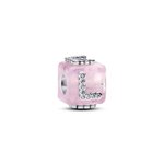 Pandora Pink muránói üveg szerelem kocka charm 794433C01