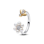 Pandora Bridgerton Méhecske és virág ezüst gyűrű 