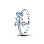 Pandora Bridgerton kék masni ezüst gyűrű 